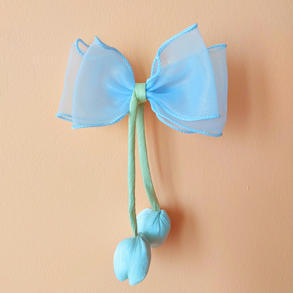 Powder Blue Tulip Bows