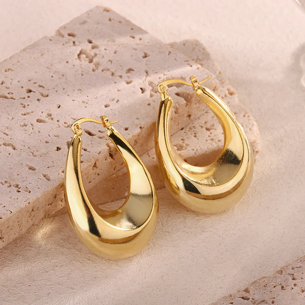 Contour Hoop Earring