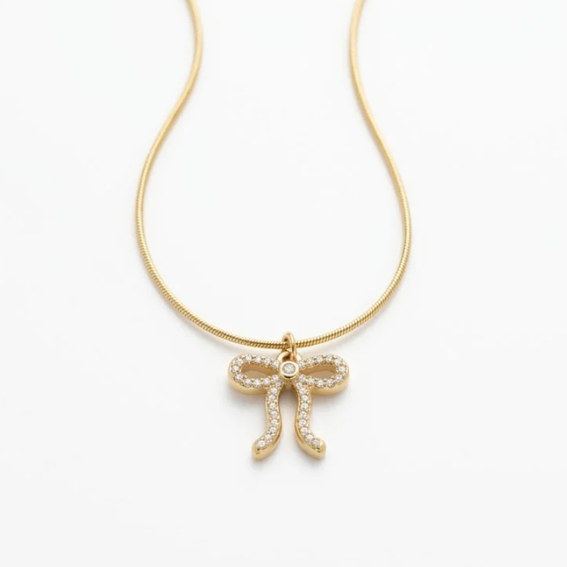 Luna Crystal Bow Pendant