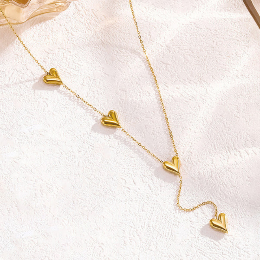 Heart Strings Drop Necklace
