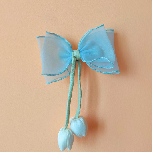 Powder Green Tulip Bows