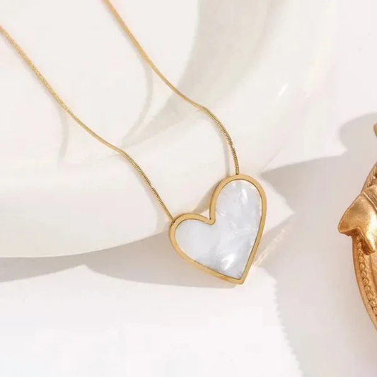 Moon Lit Heart Necklace