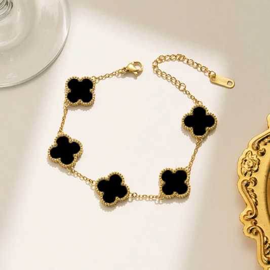Clover Bracelet Black