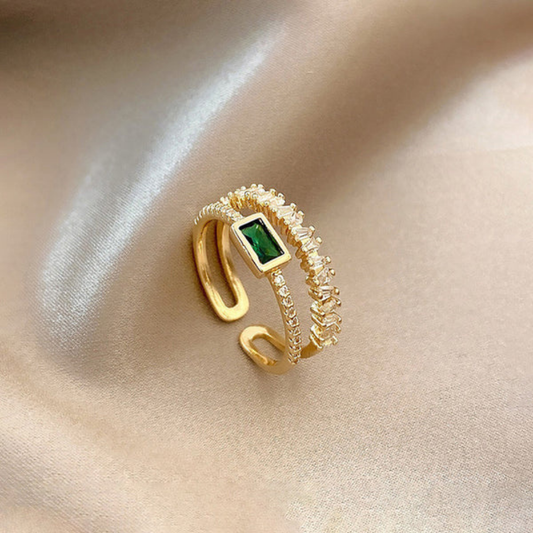 Green Emerald Ring