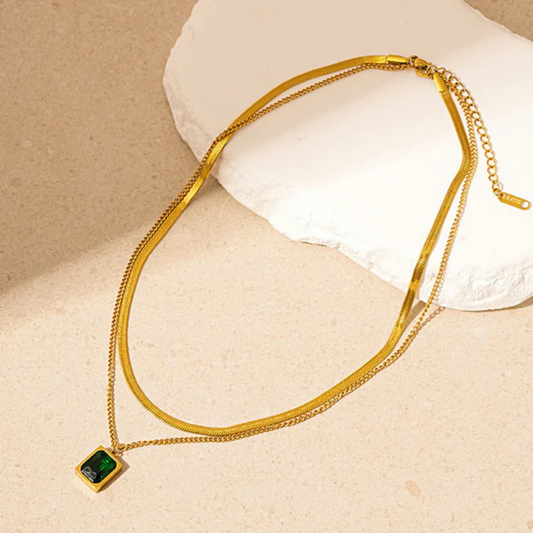 Green Emerald Necklace