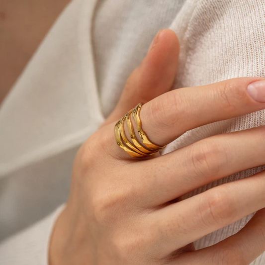 Gold Plated Minimal Ring
