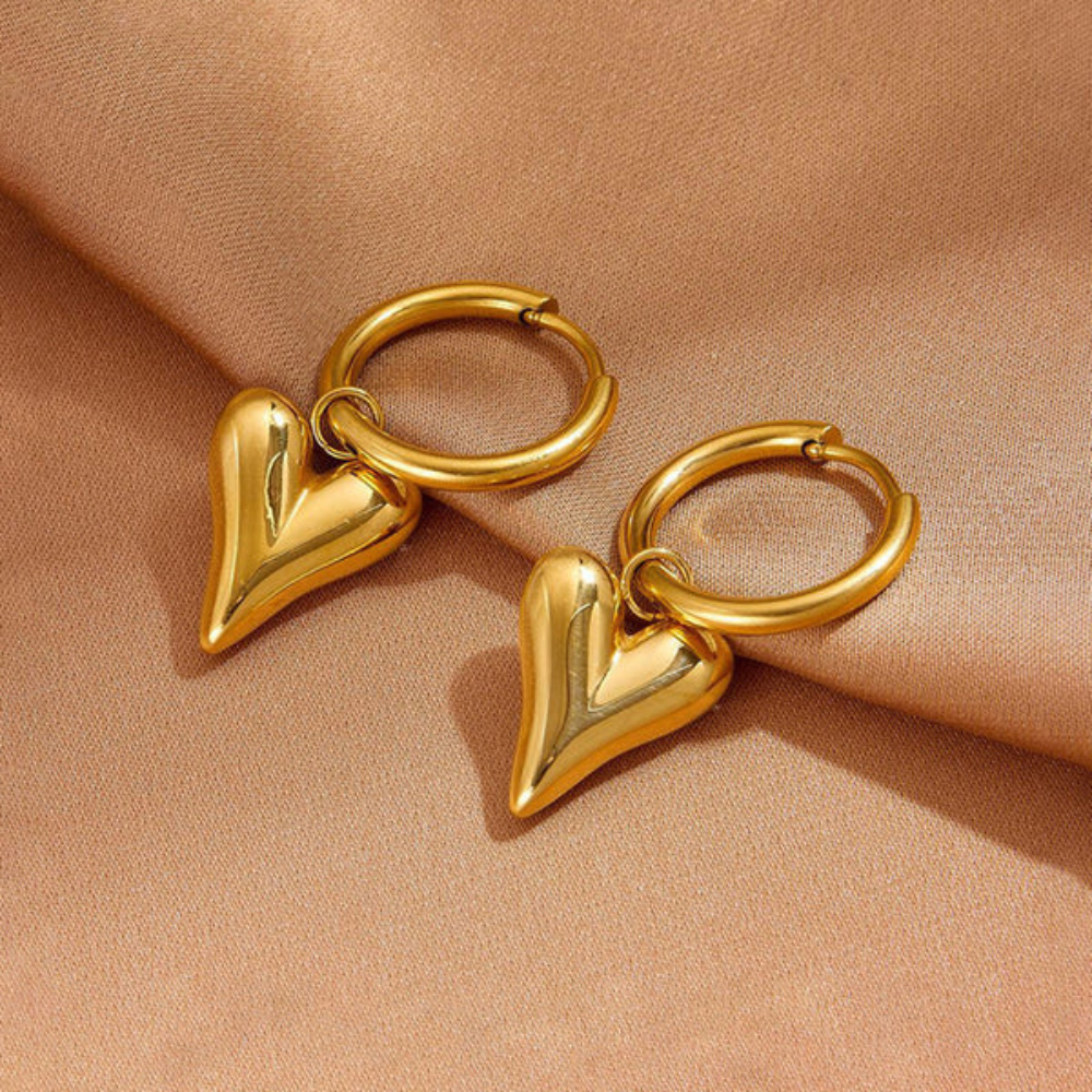 Hearty Hoops Earring