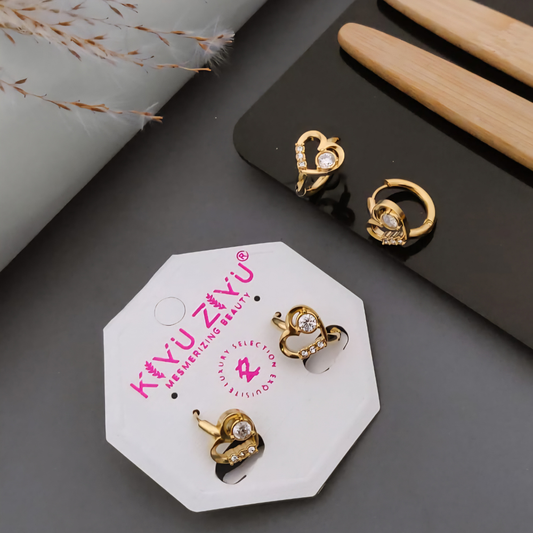 Anti Tarnish 18K Gold Plated Stainless Steel Huggie Earring