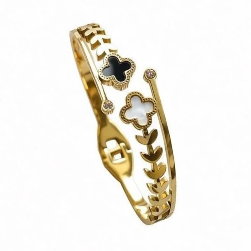 Clover Vine Bangle Bracelet