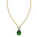 Emerald Drop Necklace