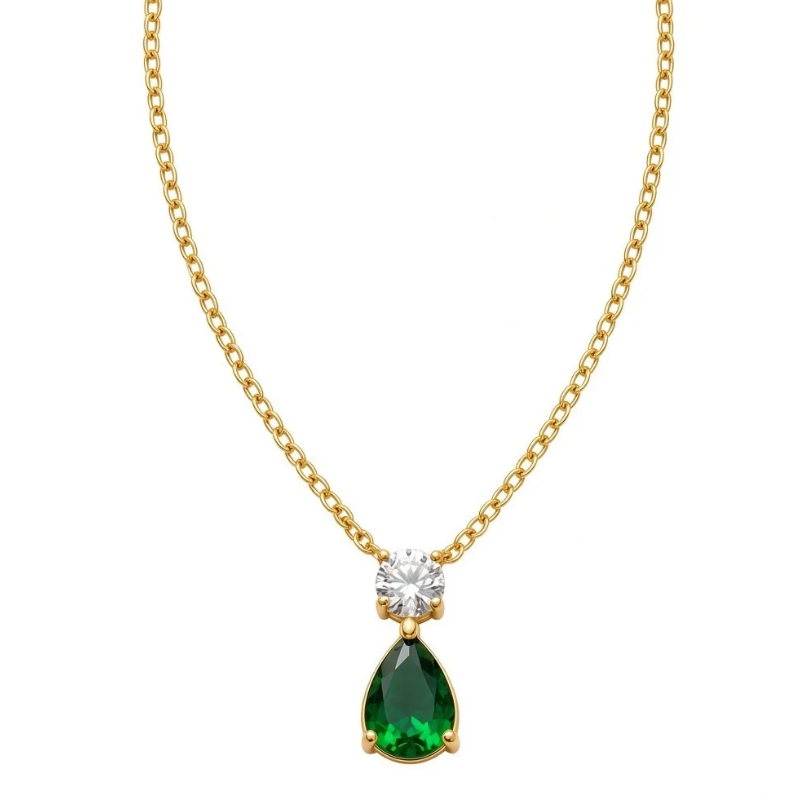 Emerald Drop Necklace
