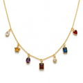 Rainbow Charm Necklace