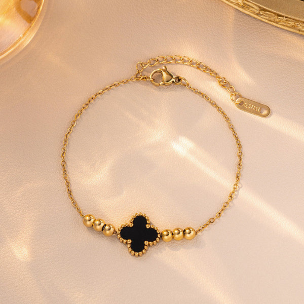 Black Clover Charm Bracelet